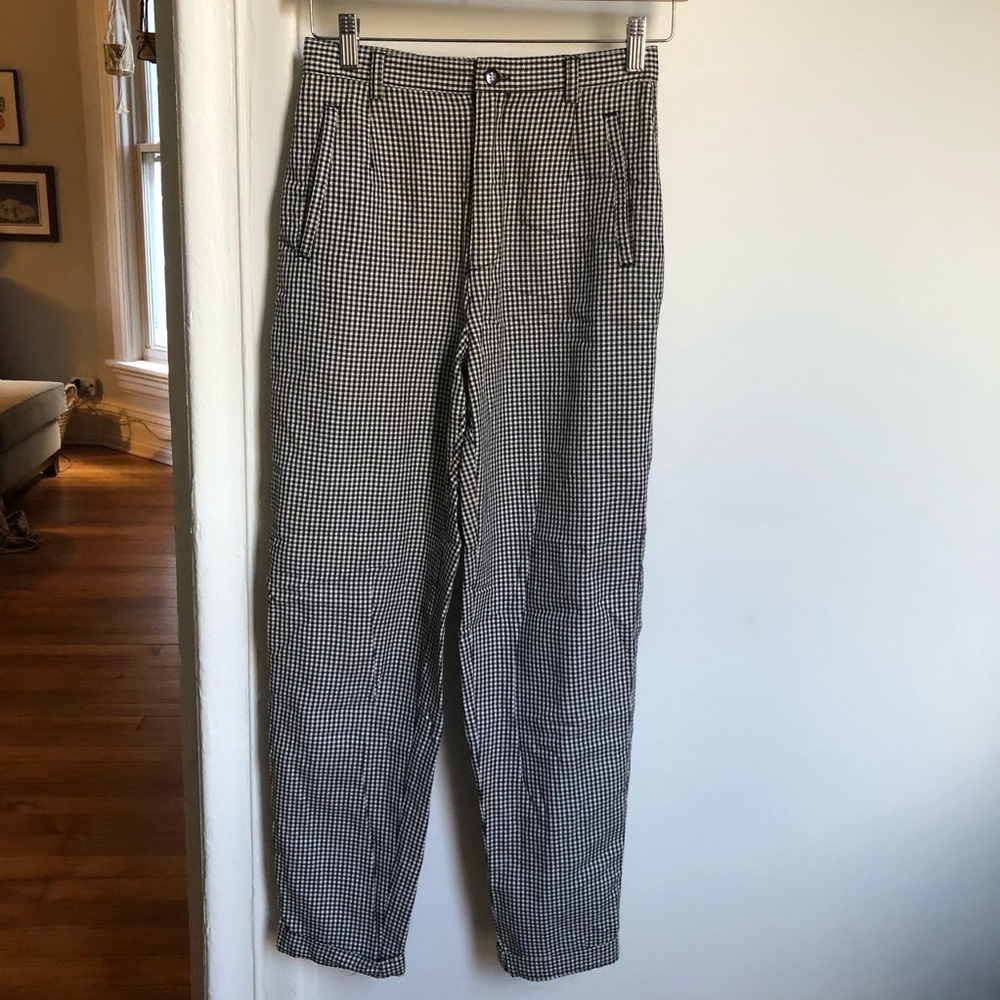 Vintage Gap High rise houndstooth pants